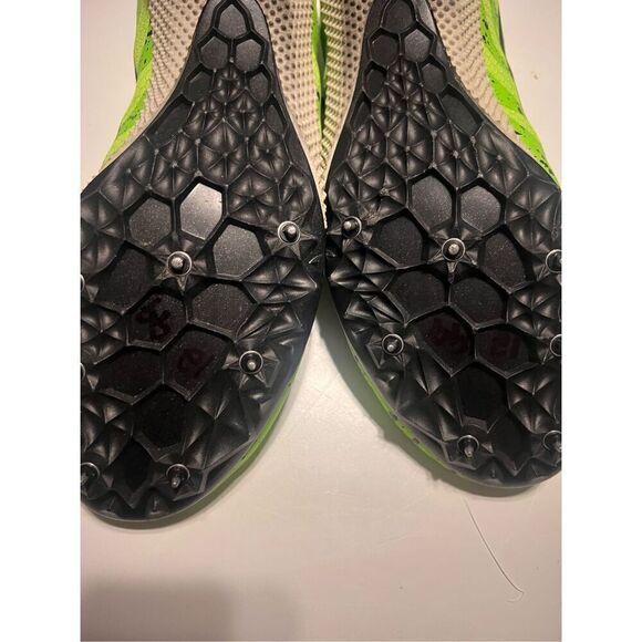 Nike Men\'s Size 12 Zoom Rival 9 Track Spike Shoes Electric Speckled Neon Green main image 10